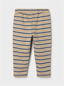 NAME IT Stribede Sweatpants Namanjo White Pepper